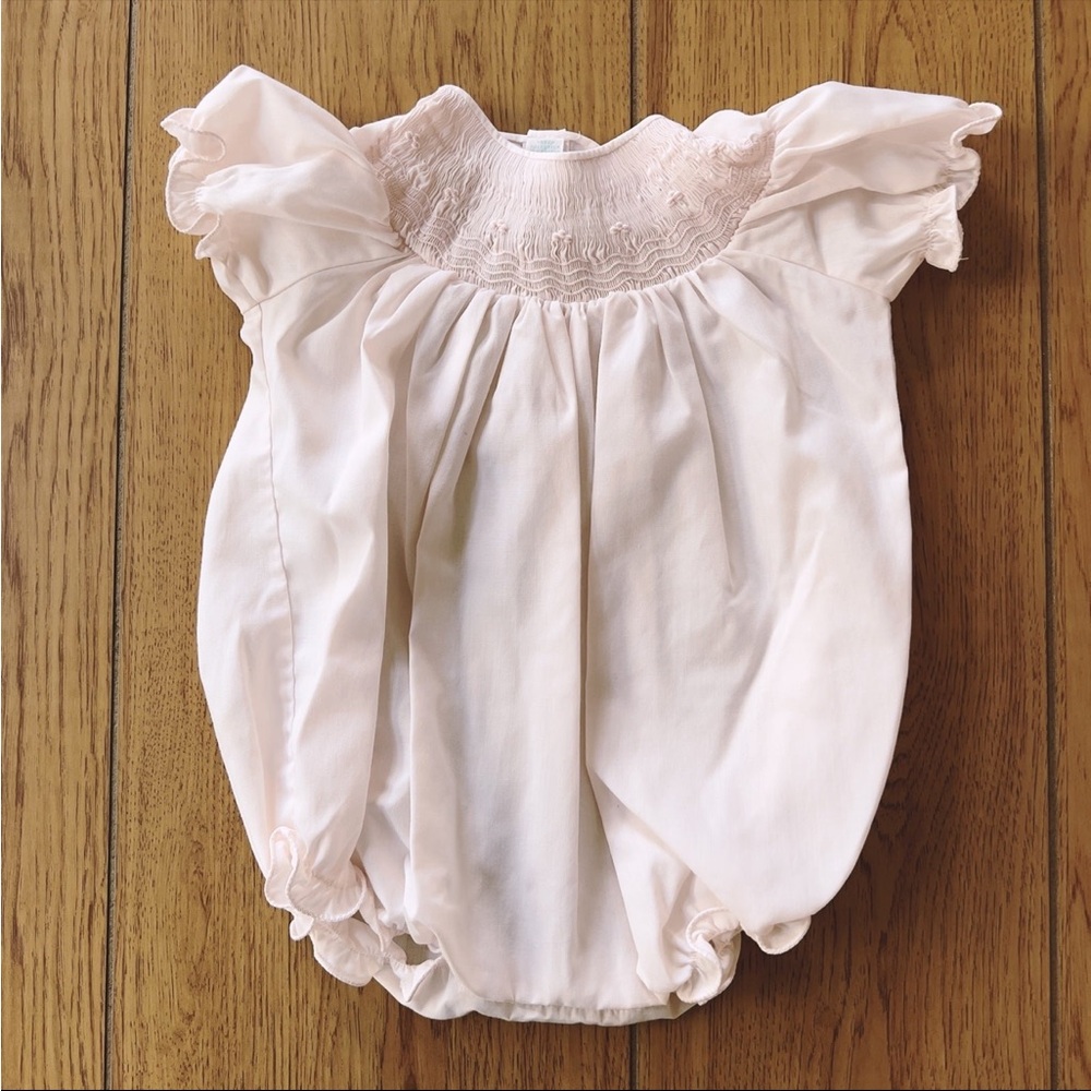 Pastels Vintage Pink Baby Romper